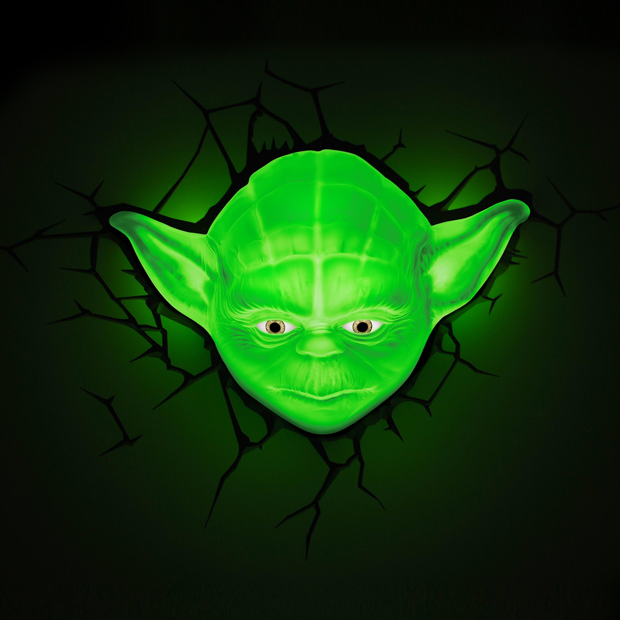 Star Wars Yoda 3D LED Wall Light With Remote