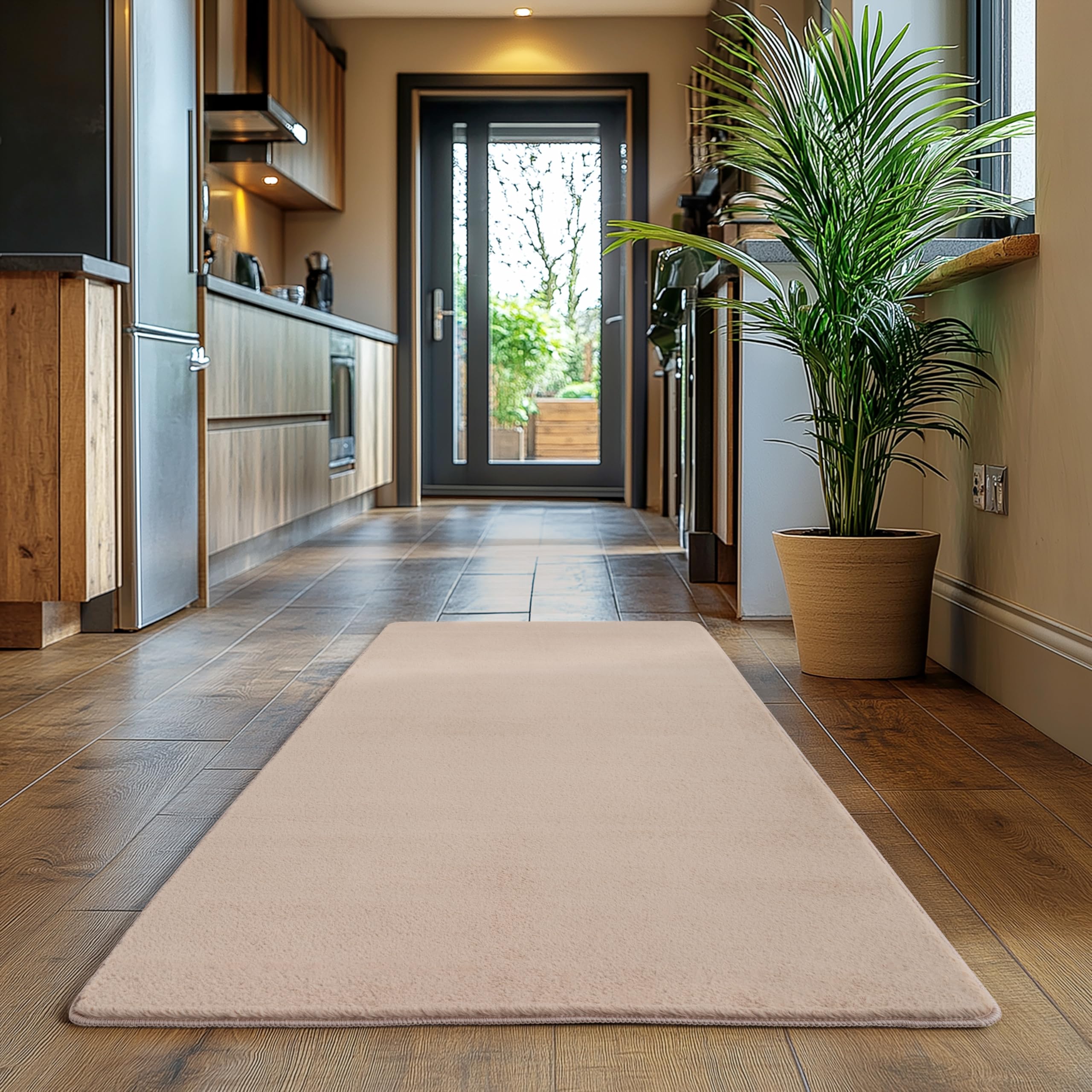 SIMPEX Kurzflor Teppich Wohnzimmer 80x150cm Rechteckig, Läufer, rutschfest & Waschbar, Weich und Modern, Einfarbiges Design für Wohnzimmer, Schlafzimmer, Küche & Kinderzimmer