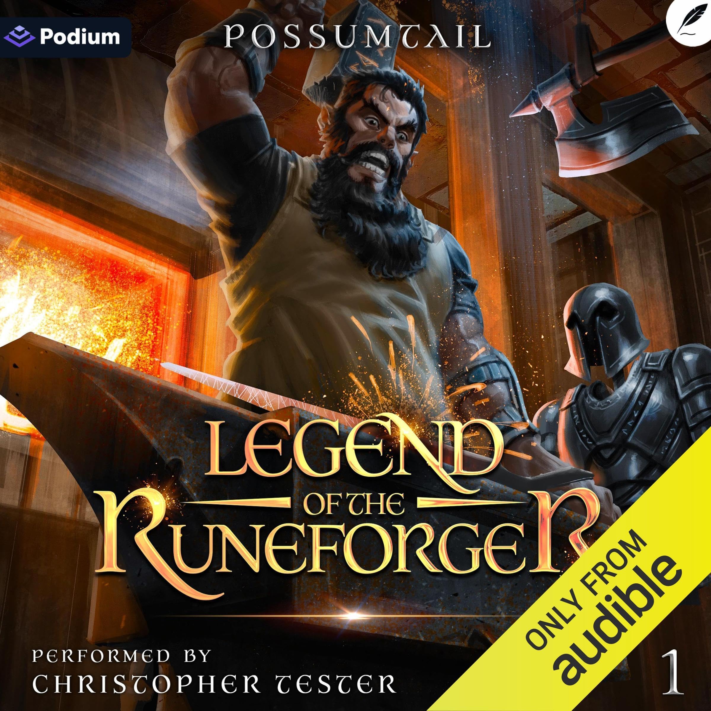 Cover art for Legend of the Runeforger 1: A Progression Fantasy Epic