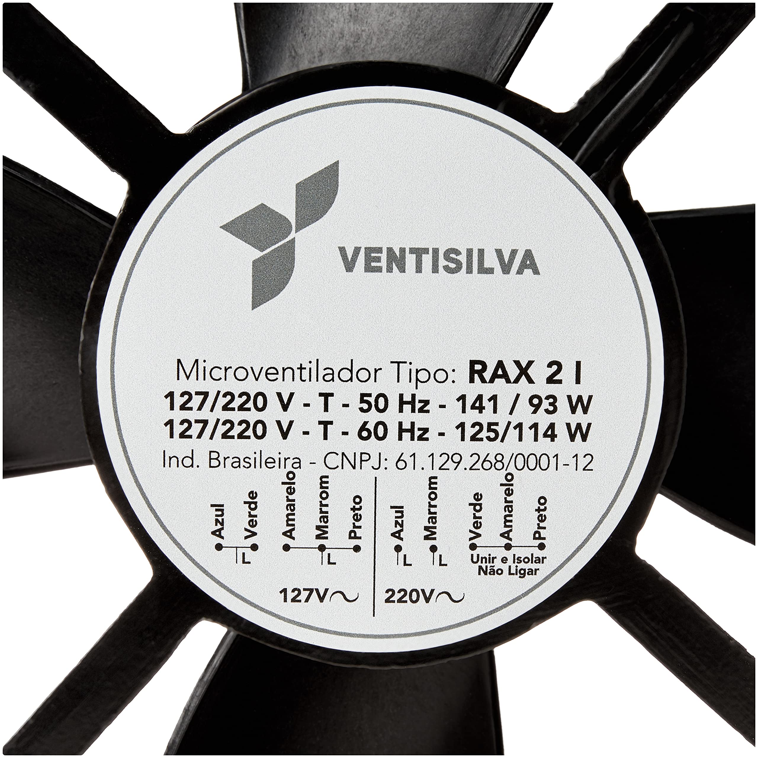 VENTISILVA Microventilador Rax II Invertido 127/220 V 265x256x85mm