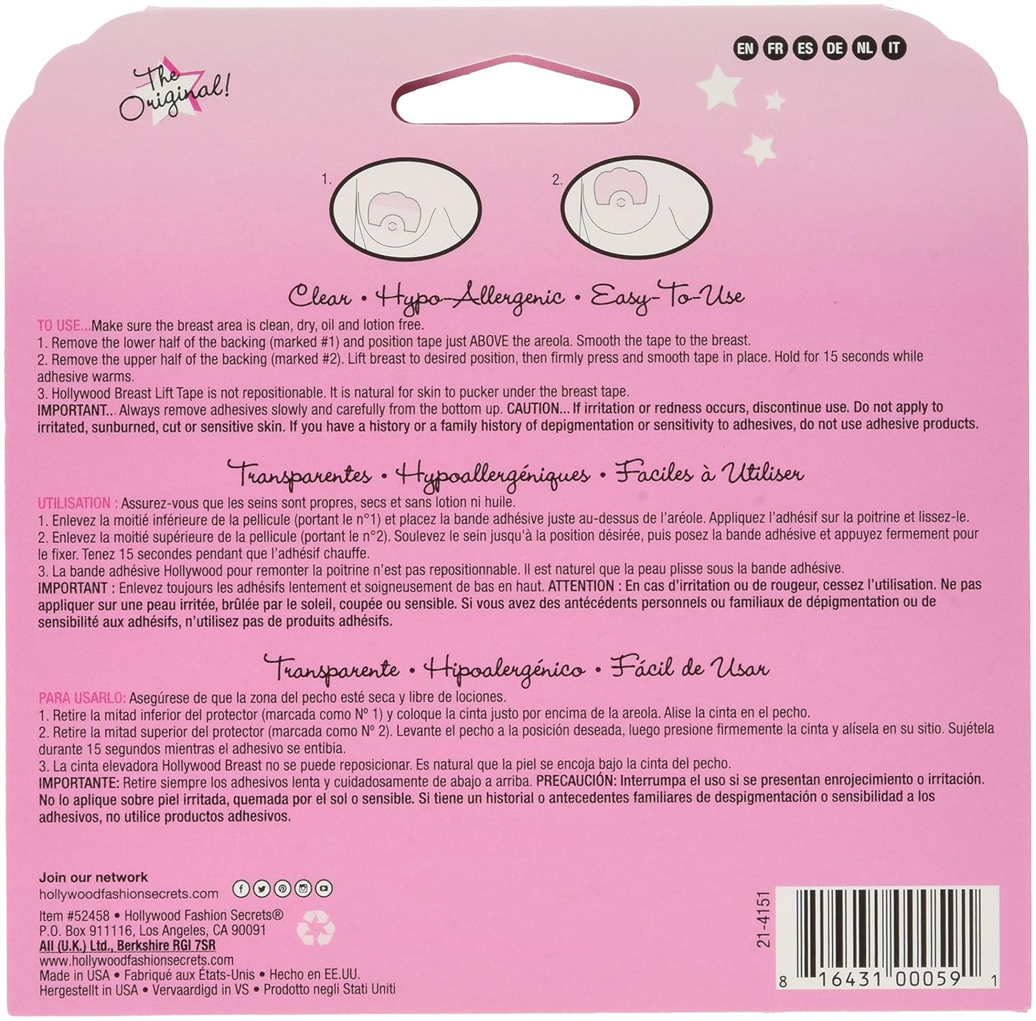 Hollywood Fashion Secrets Breast Lift Tape