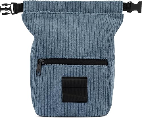 Miniatura 2 de Cubo boulder de pana retro, bolsa de tiza independiente de gran tamaño para escalada en roca, cierre magnético enrollable, bucles de doble cepillo,