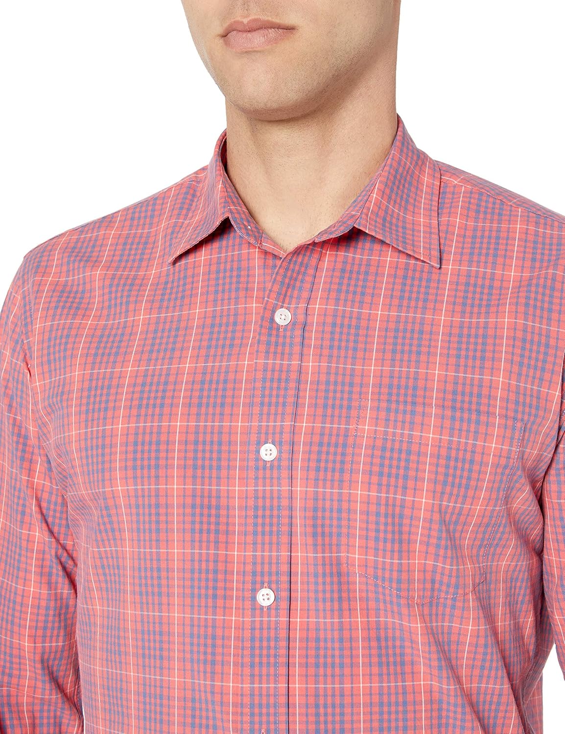 Amazon Essentials Men's Regular-Fit Long-Sleeve Casual Poplin Shirt - Image 4