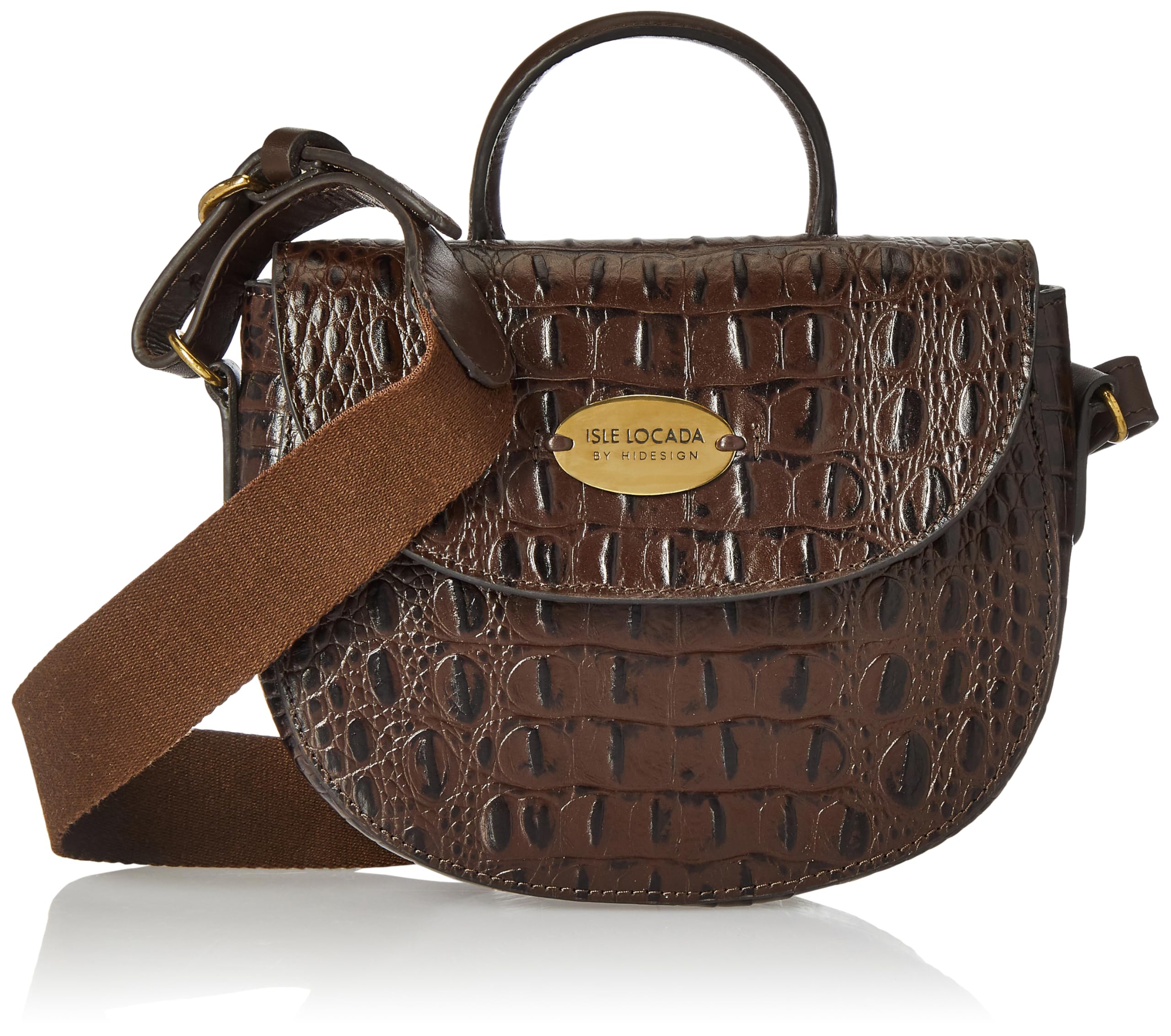 Isle Locada by Hidesign Womens Crossbody bag (Brown) (B0C5WZN9Z8) Amazon Price History, Amazon Price Tracker
