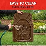 Motor Trend FlexTough Deep Dish All-Weather Floor Mats, Waterproof Trim-to Fit Mats for Cars, Trucks, SUVs - Universal Automotive Floor Liners, Car Accessories