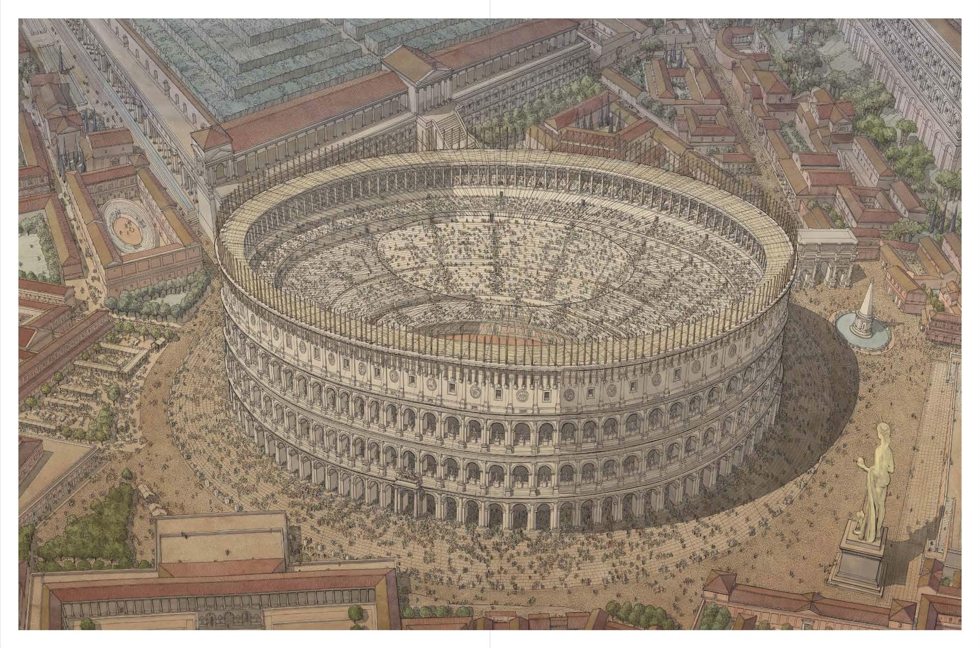 La antigua Roma en cincuenta monumentos (Ilustrados)