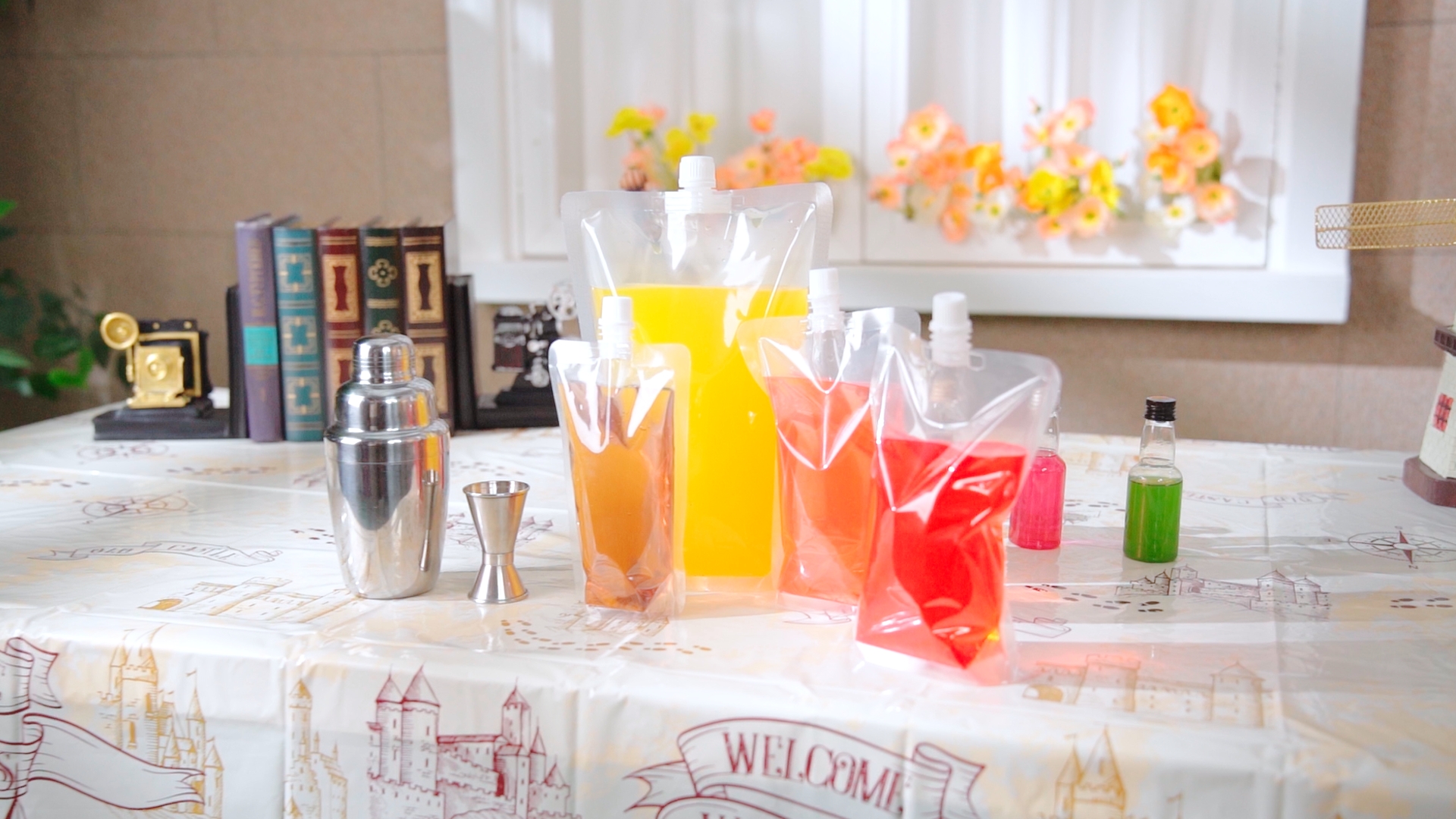 Amazon.com: Patelai 150 Pieces Plastic Liquid Pouch Reusable Juice