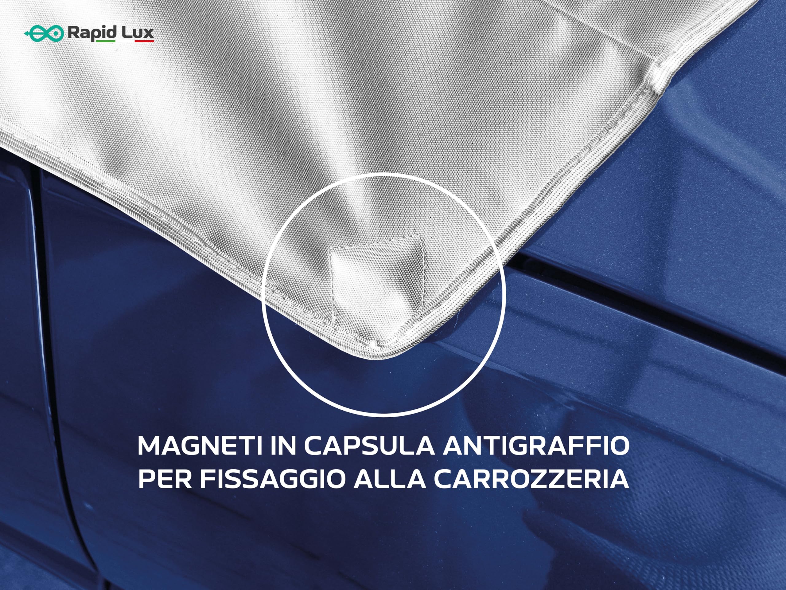 Copri Capote Impermeabile per BMW Z4 spider dal 2019 | Su Misura, Protezione da Pioggia, Sporco e Raggi UV, Sistema Antifurto Personalizzato (Argento)