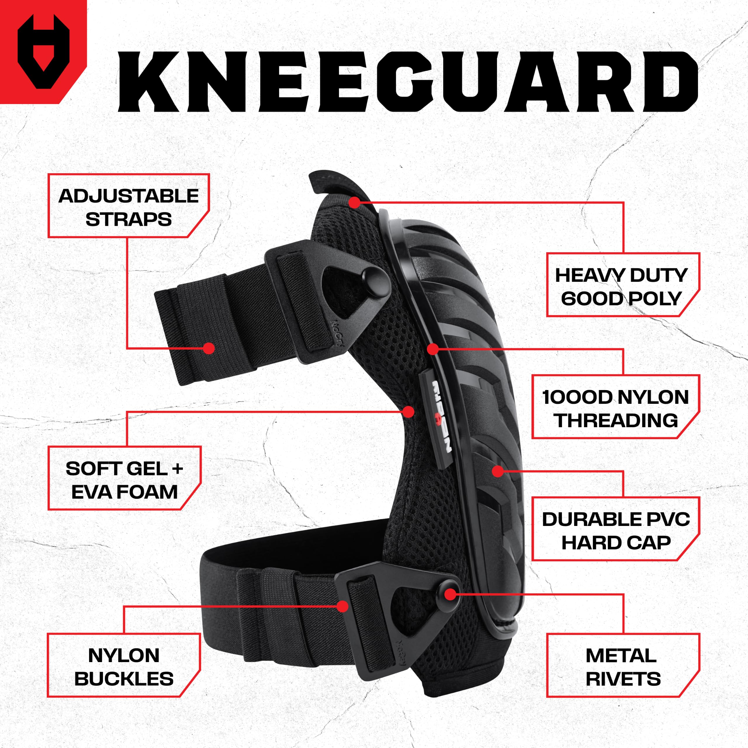 NoCry Gel Knee Pads - Construction & Work Protection -2