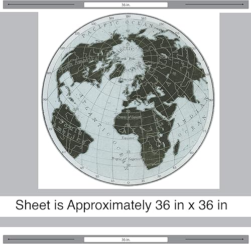Miniatura 2 de Chromantics - Adhesivo para pared, diseño de mapa del mundo