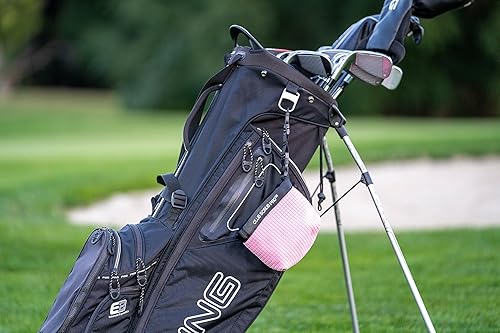 Miniatura 60 de Club Scrub Bolsa de limpieza para palos de golf y pelotas de golf, forro impermeable con tecnología de cara limpia, clip desmontable, lavable a Gris