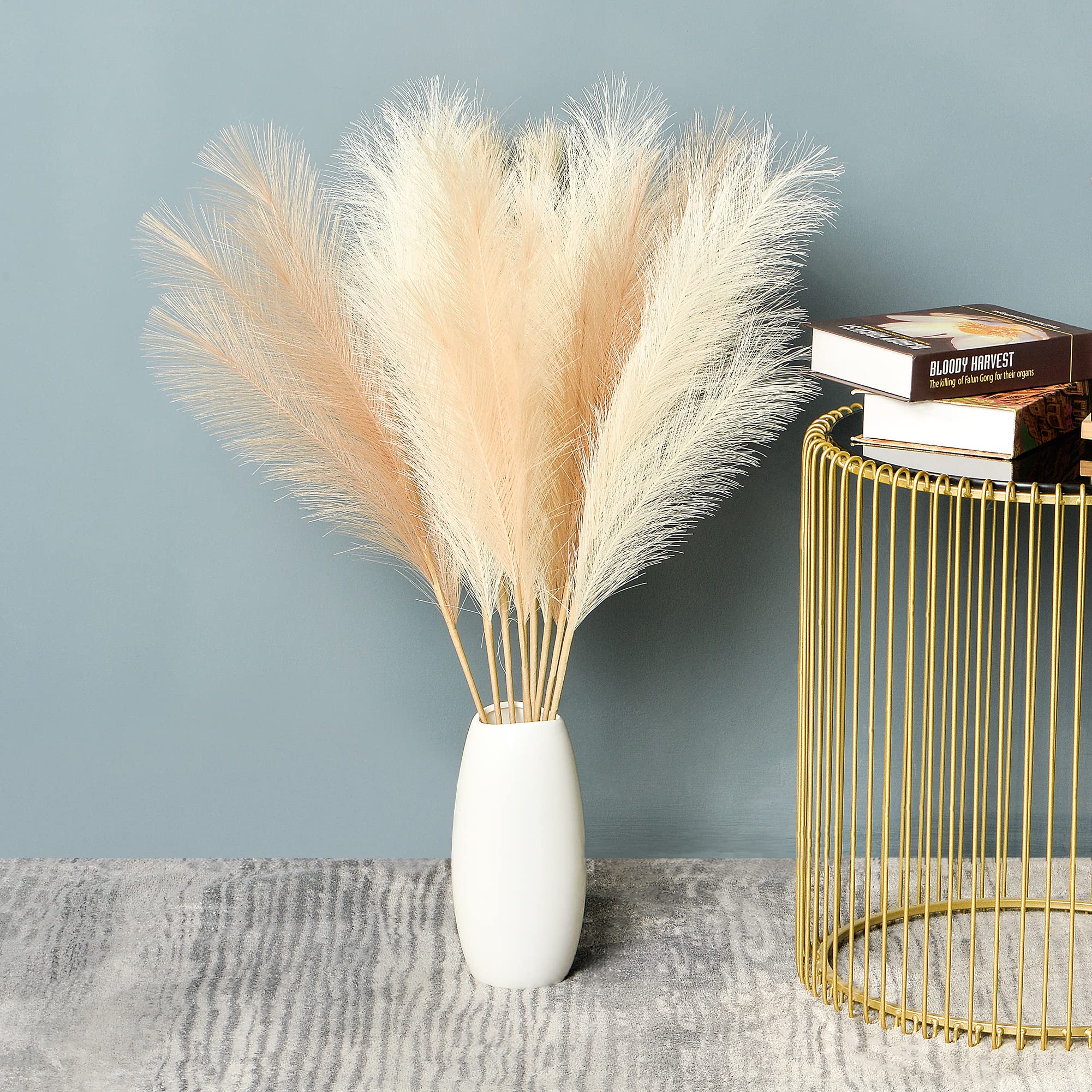 Buy Fourbaneco Pampas Grass Decor Tall Artificial Pampas Grass 9