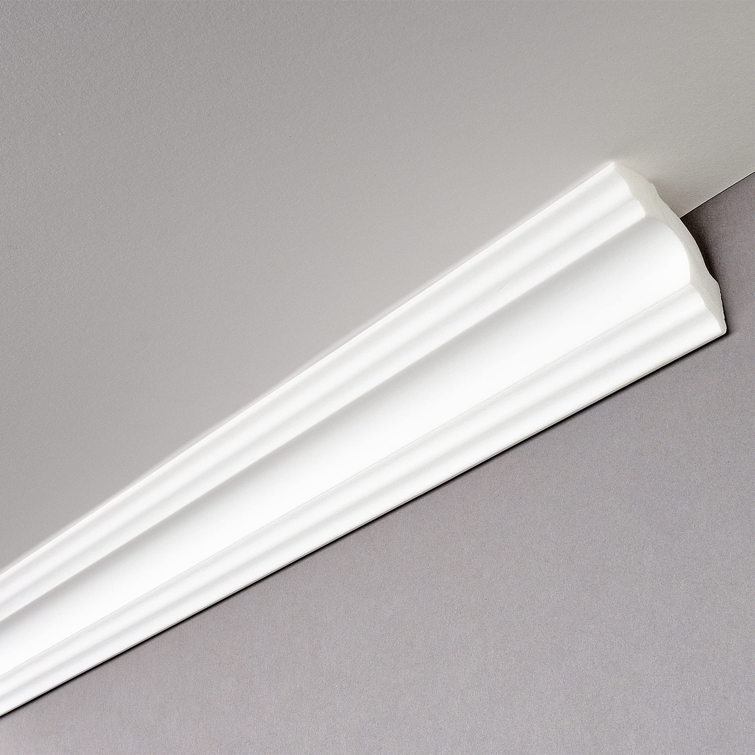 Decosa moulure A50 (Sonja) - moulure du plafond en polystyrène - 50 x 50 mm - 10 x 2 m - moulures décoratives, stuc