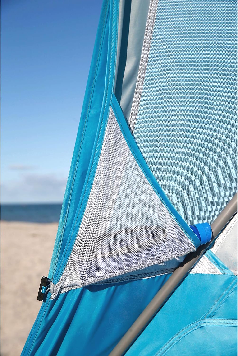 Coleman Backpack Sun Shelter, Portable 7x7ft Canopy Tent with Easy Setup, Lightweight Shade Tent for Beach, Park, Sidelines, & More, Backpack Carry Bag