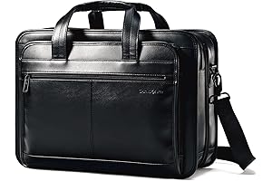 Samsonite Leather Expandable Briefcase: Reliable Style for Professionals