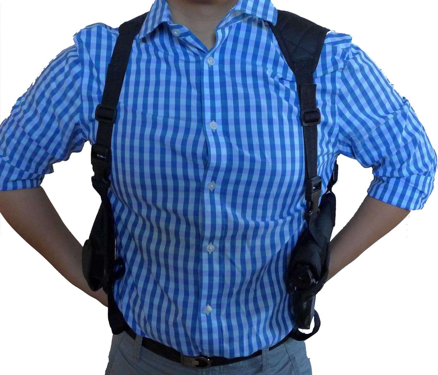 Shoulder Holster, Tufforce Item # TG-HS130B, Works for 1911, 9 MM, 40, 45, Revolvers, Pistols, Hand Guns, Universal Design for Glock, Springfield, Taurus, MTAC, Kimber