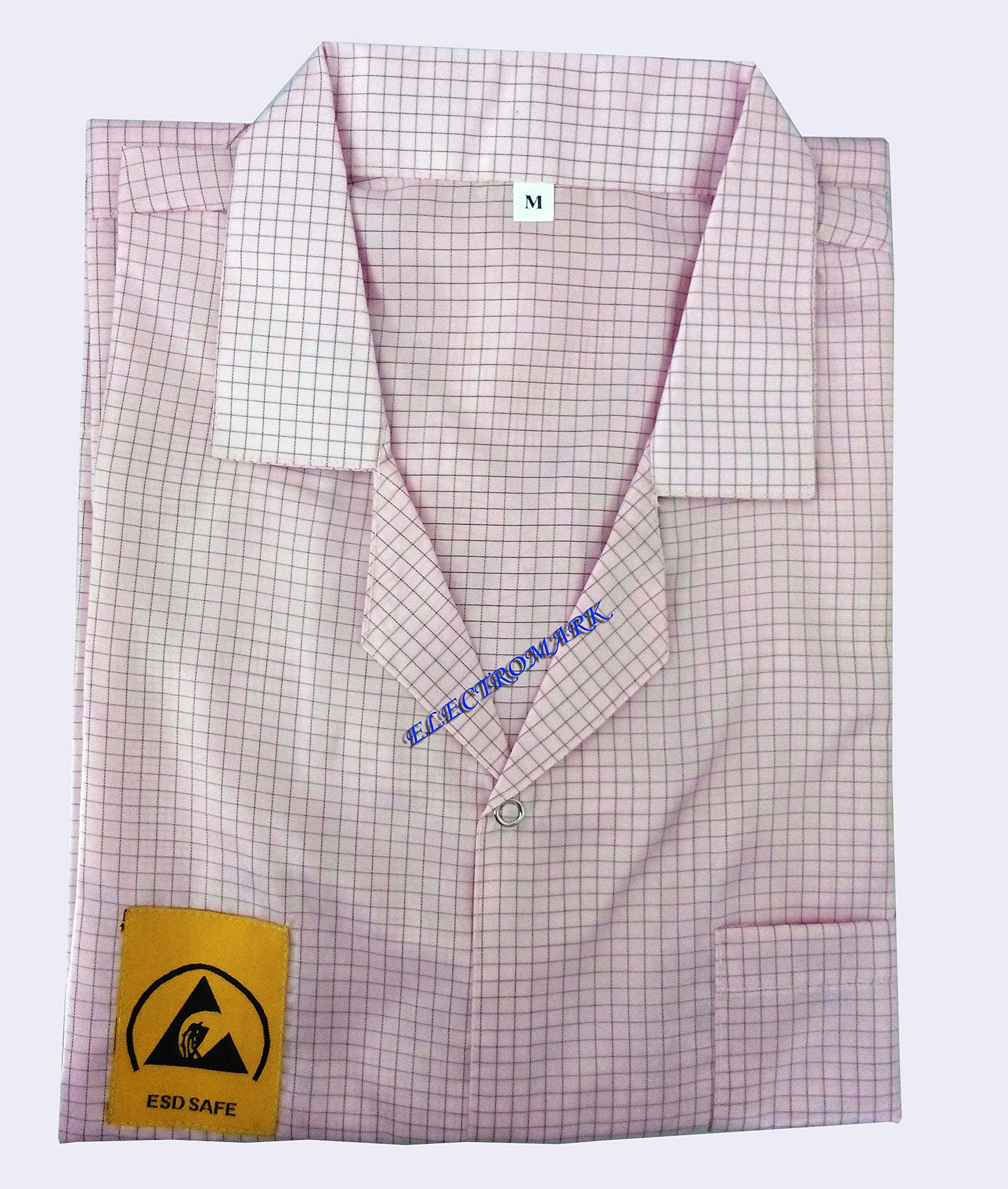 ESD Antistatic Apron, LARGE Pink Colour for cleanroom (pack of 1)