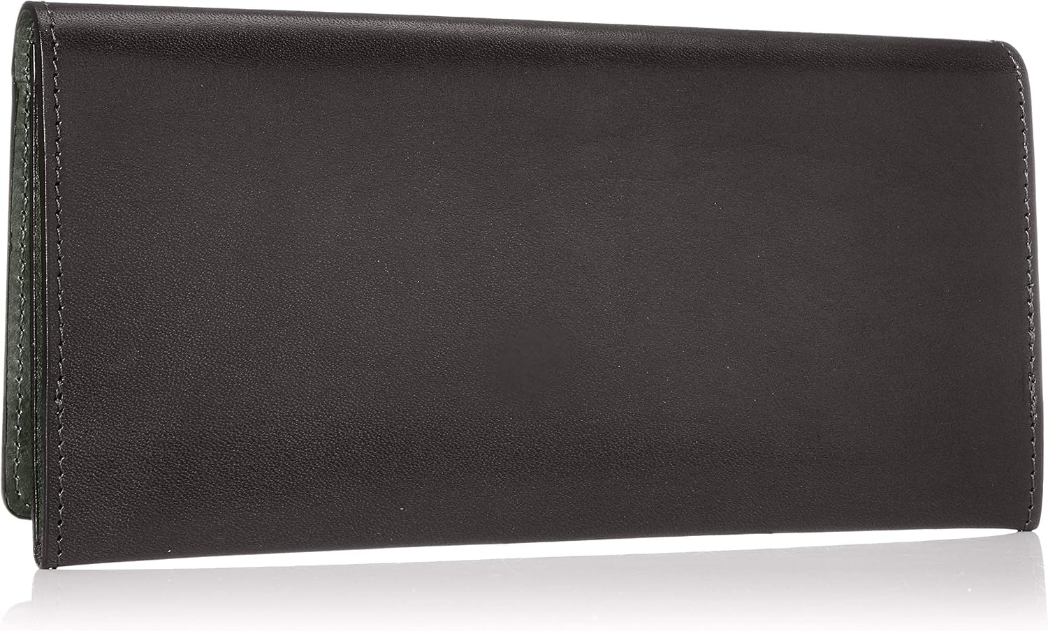 Tachiya Tochigi Leather Bi-Color Long Wallet with Medium Zipper