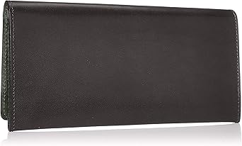 Tachiya Tochigi Leather Bi-Color Long Wallet with Medium Zipper