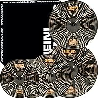 Vista 13 de Conjunto de platillos en caja con hihats de 15", choque de 20", choque-paseo de 22" más un choque de basura de 18" gratis – Classics Custom Dark