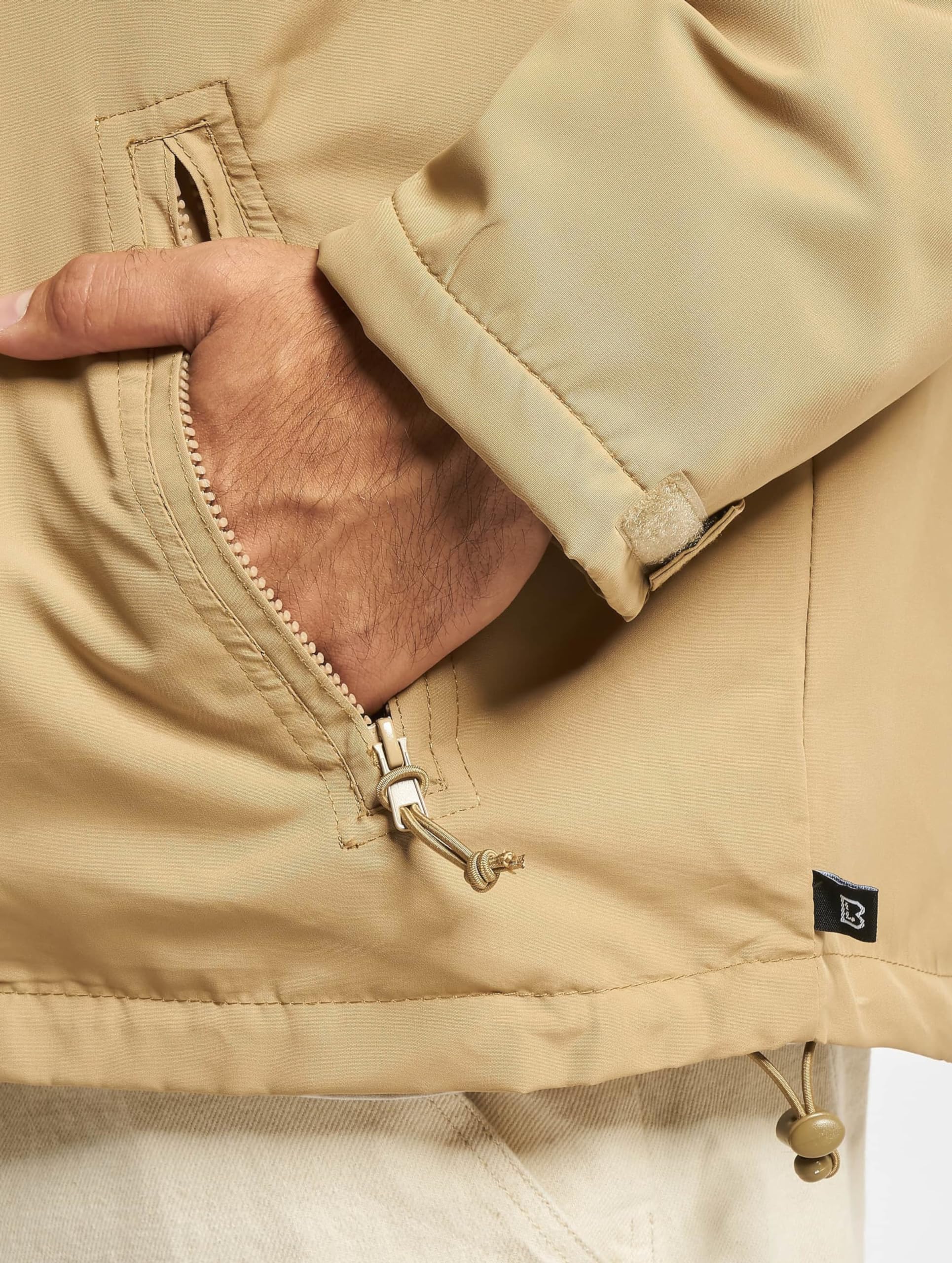 Brandit Cortavientos con cremallera Hombre Cortavientos Negro