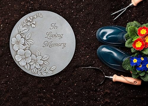 Vista 19 de Nat & Jules - Espray floral de flor roja y brote rosa dimensional para interiores y exteriores, 12 pulgadas, redonda, resina fundida, decoración