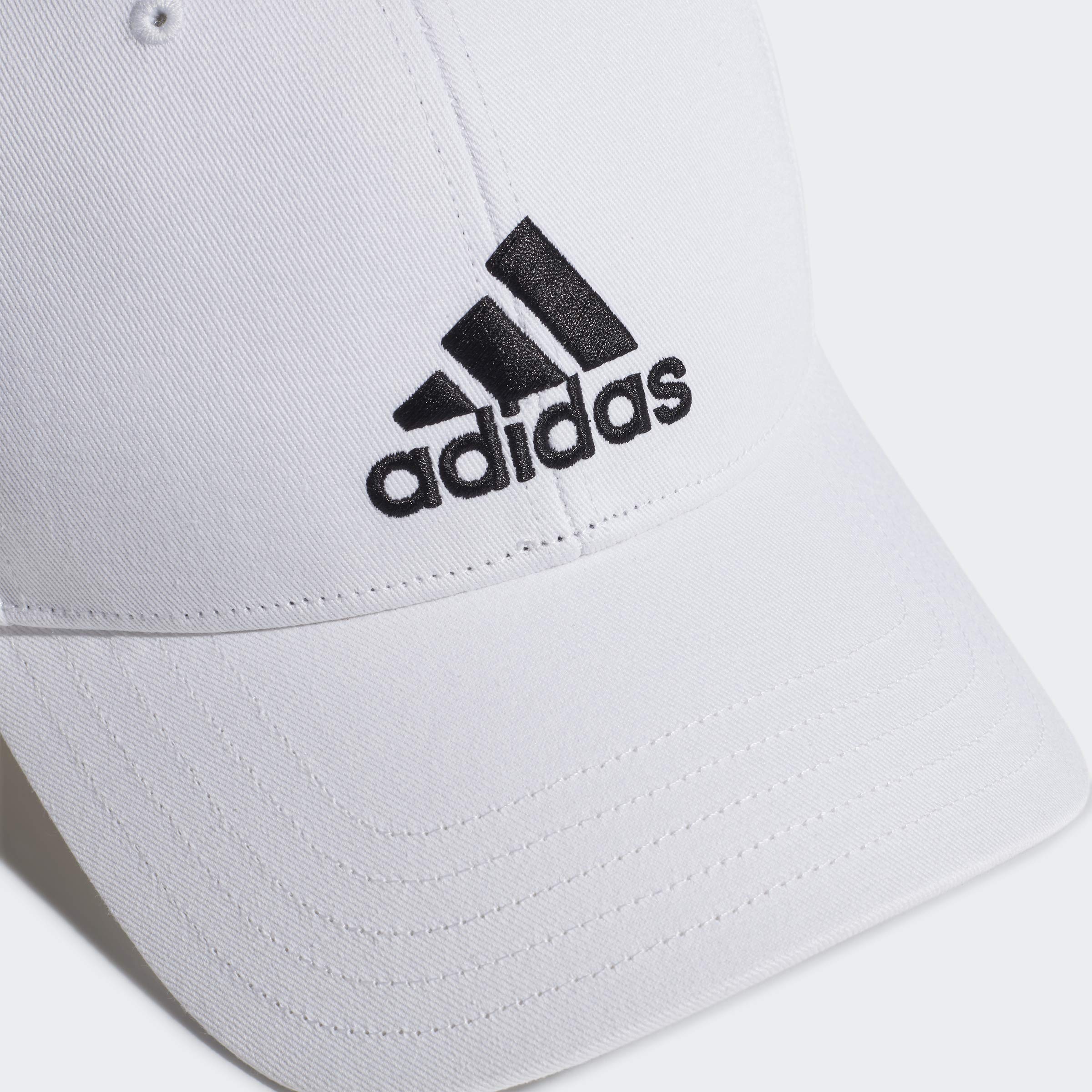 adidas Polyester Blend Unisex-Adult Cap (Fk0890_White, Black_OSFM) 2