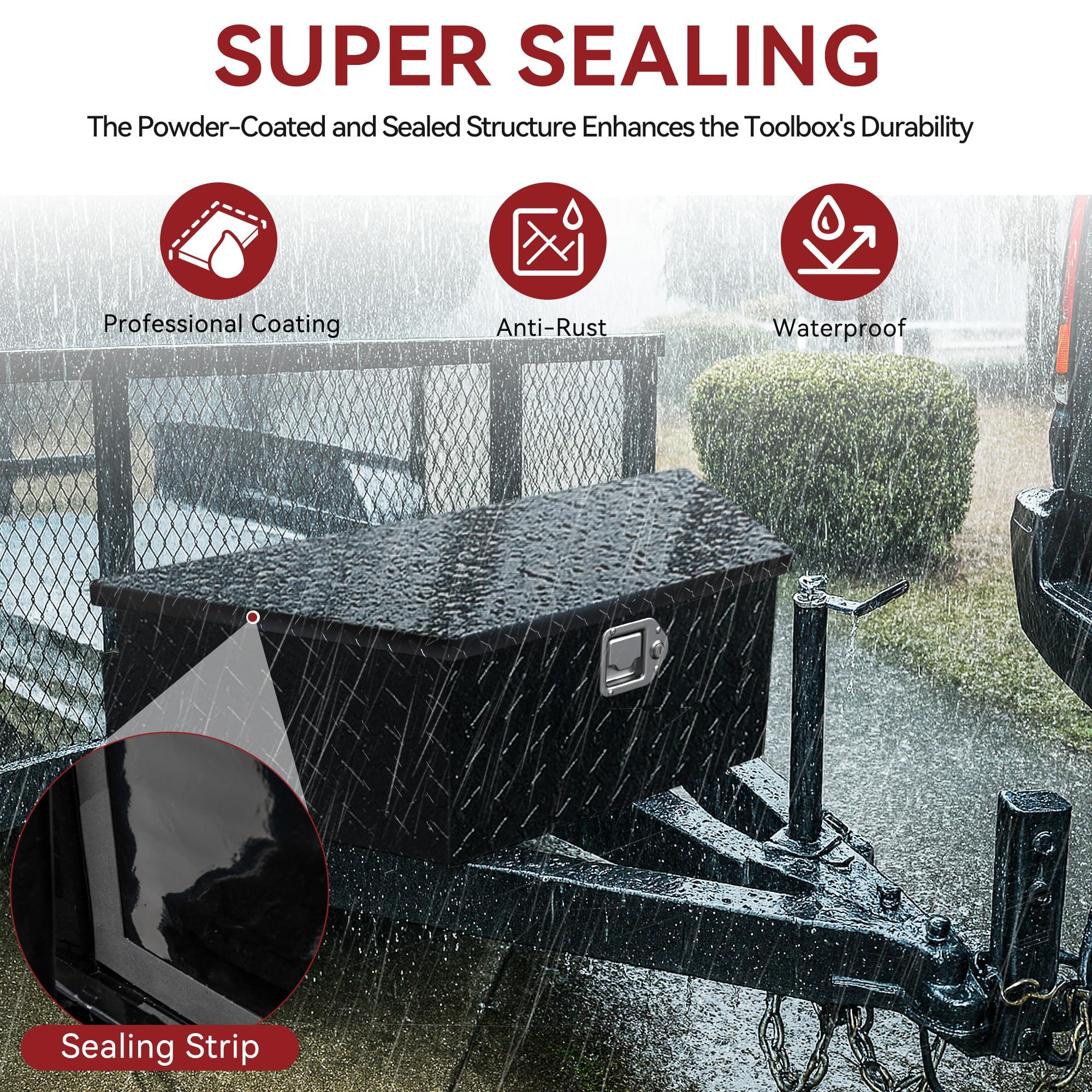 Amazon.co.jp: YITAMOTOR 39インチ トレーラータンボックス 高耐久