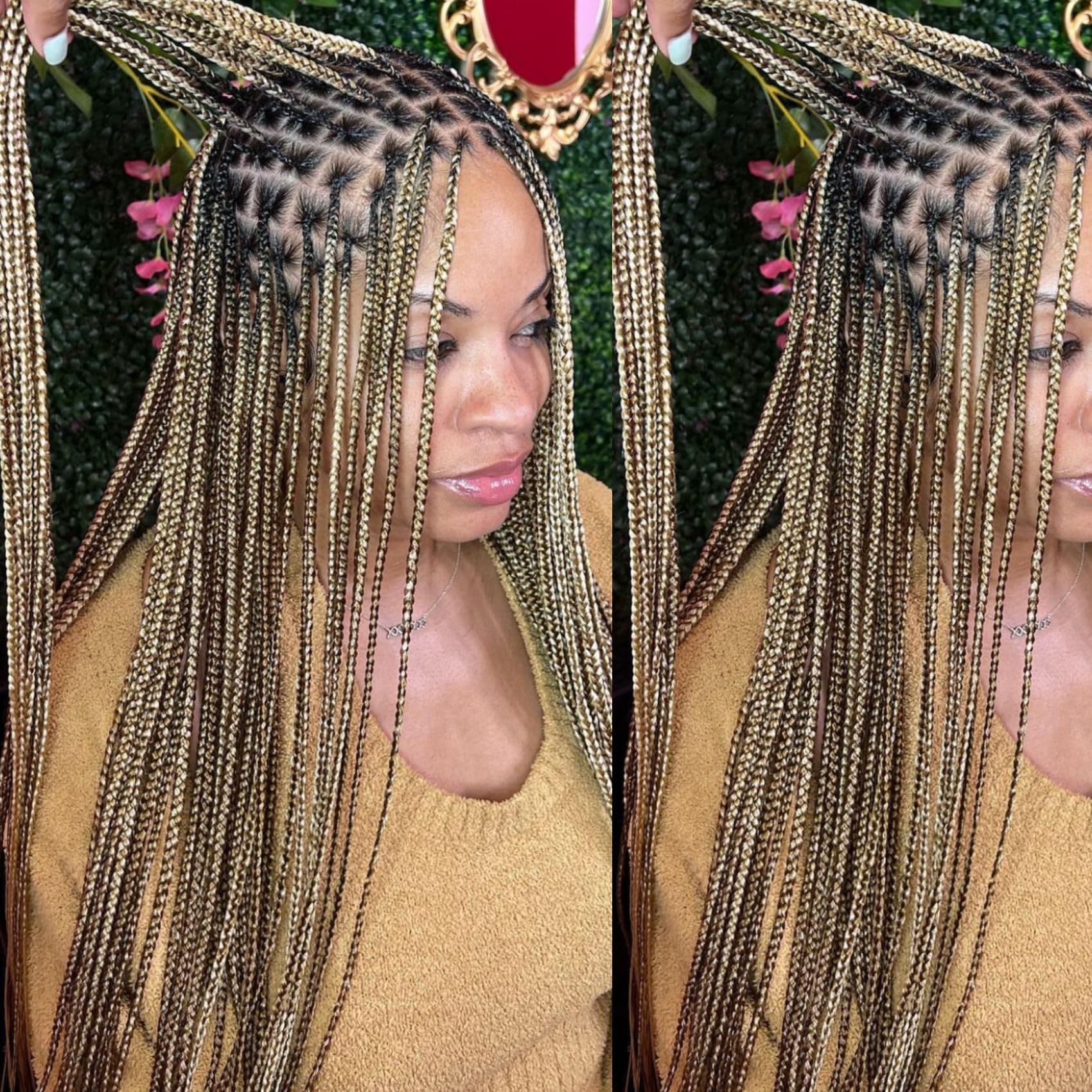 Snapklik.com : Brown Ash Braiding Hair Pre Stretched Ez Braid Braiding ...
