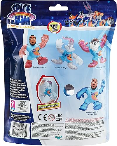 Vista 13 de Heroes of Goo JIT Zu - Space Jam: A New Legacy - Figura de acción elástica rellena de Goo de 5 pulgadas - Lebron James (Power Up)