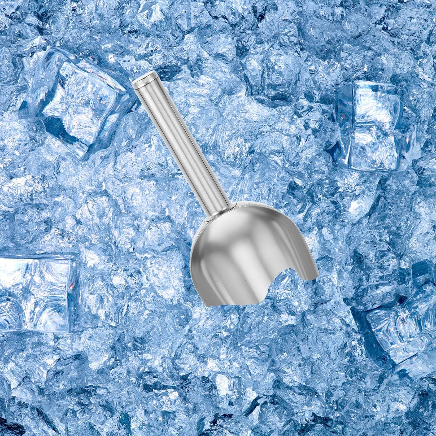 Ice Scoop Tongs Set Stainless Steel for Kitchen Serving