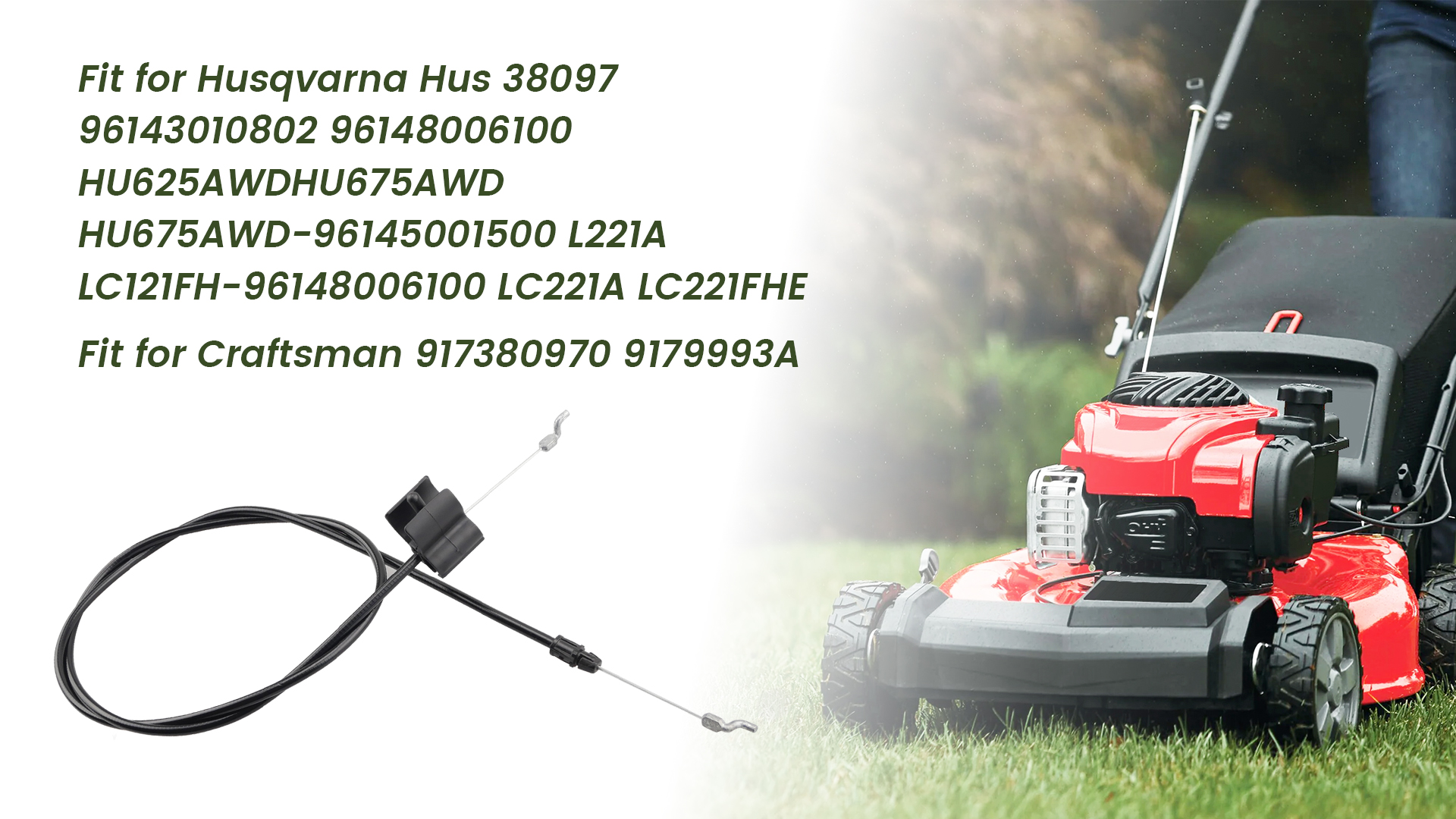Amazon.com : Mower Zone Control Cable Parts Fit for Craftsman
