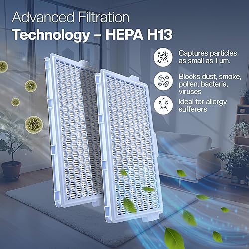 Miniatura 3 de 3 filtros para aspiradora Miele compacto C1 y C2, C2 completo y C3, S8340, S4000S8999 Sustituye a SF-HA 50  3 filtros HEPA y 3 filtros de motor  no