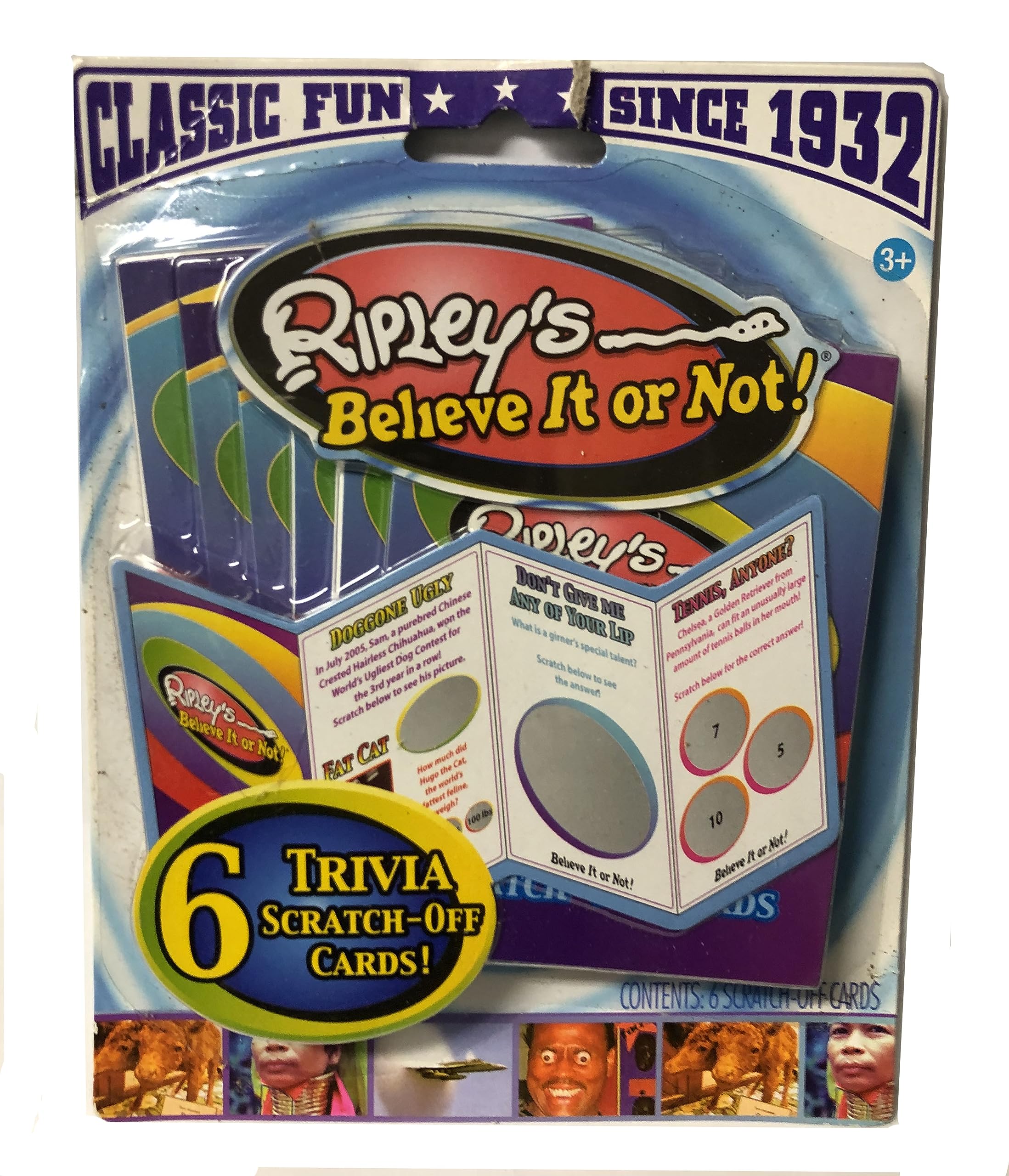Ripley's Believe it or not - 6 Trivia Scratch-off Cards!!!