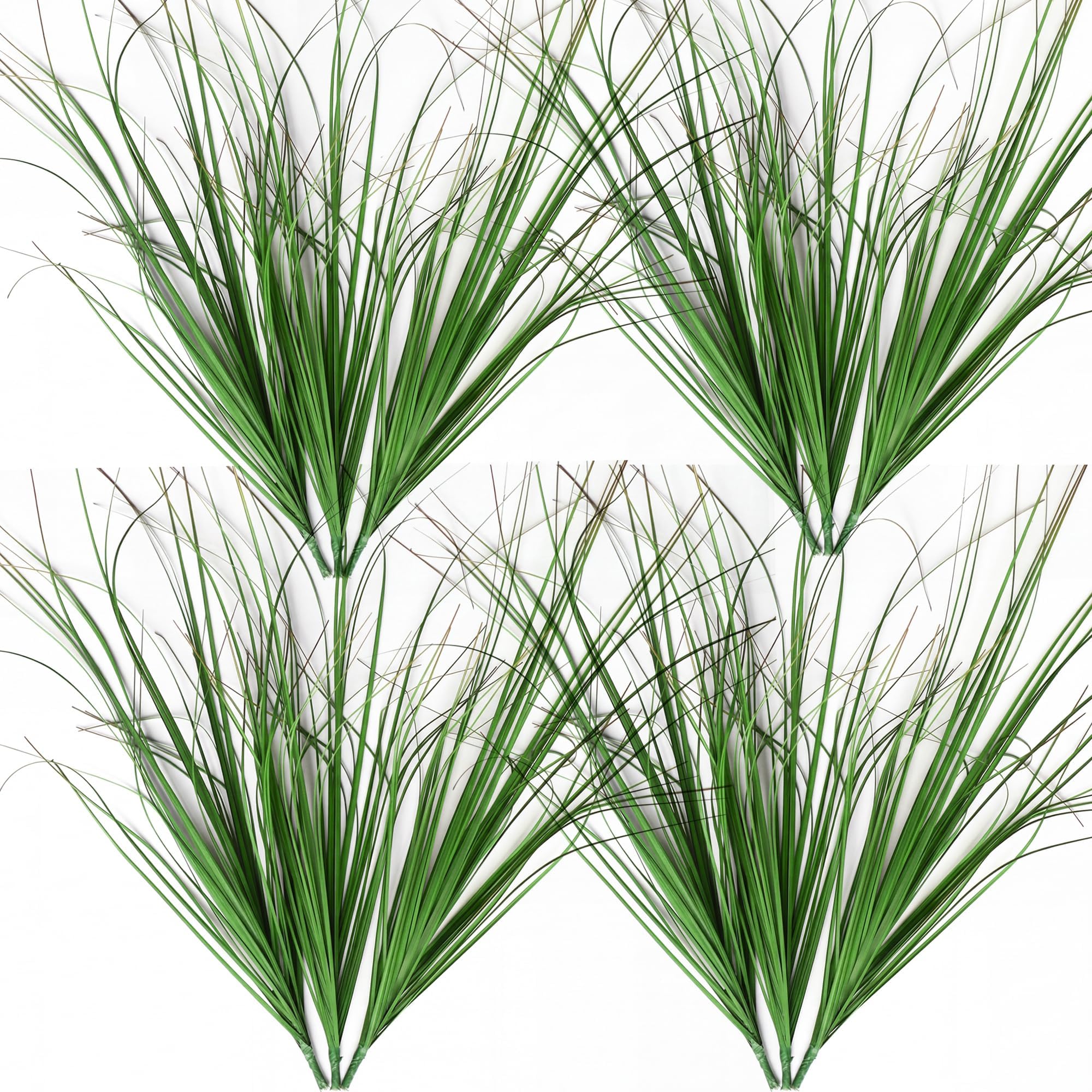 MISSWARM 12PCS Artificial Grass Plant, Artificial Shrubs Wheat Grass, Artificial Greenery Stems Fake Weed for Room Indoor Home Decor, Artificial Tall Grass Fake Plants for Outdoor Decor