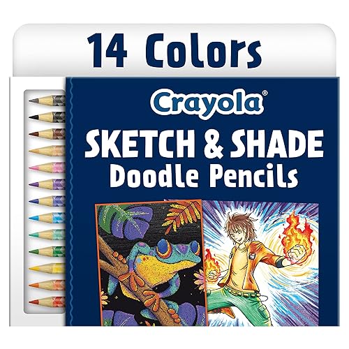 Miniatura 6 de Crayola - Lápices de arte para bosquejo y sombreado (14 unidades), lápices de colores para adultos, incluye 2 lápices de grafito, para colorear para