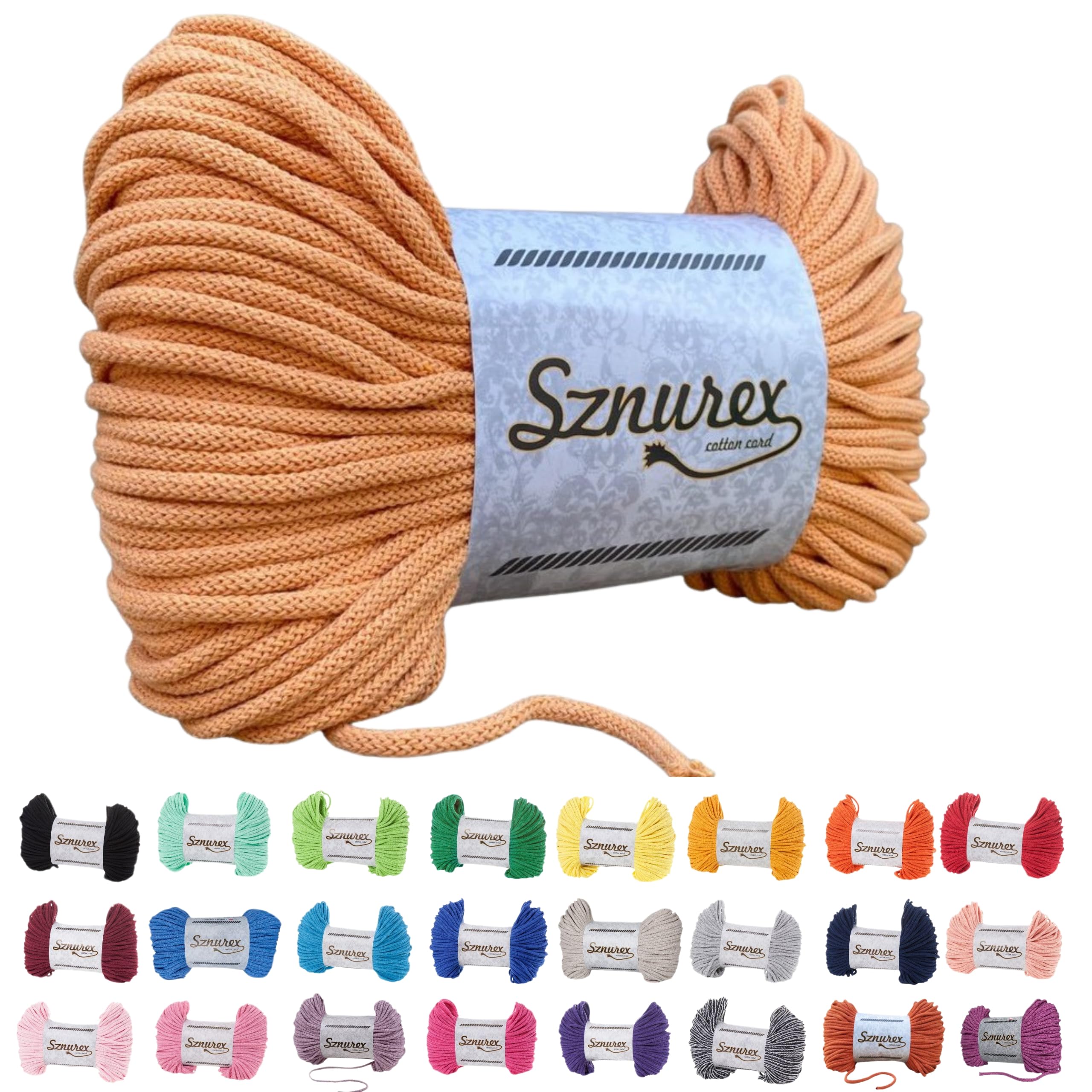 Macramé Garen 5mm 100m Gevlochten Katoenen Koord 5 Mm - 100 M - Paars - Macramé Garen Premium Macramé Touw 100 Meter