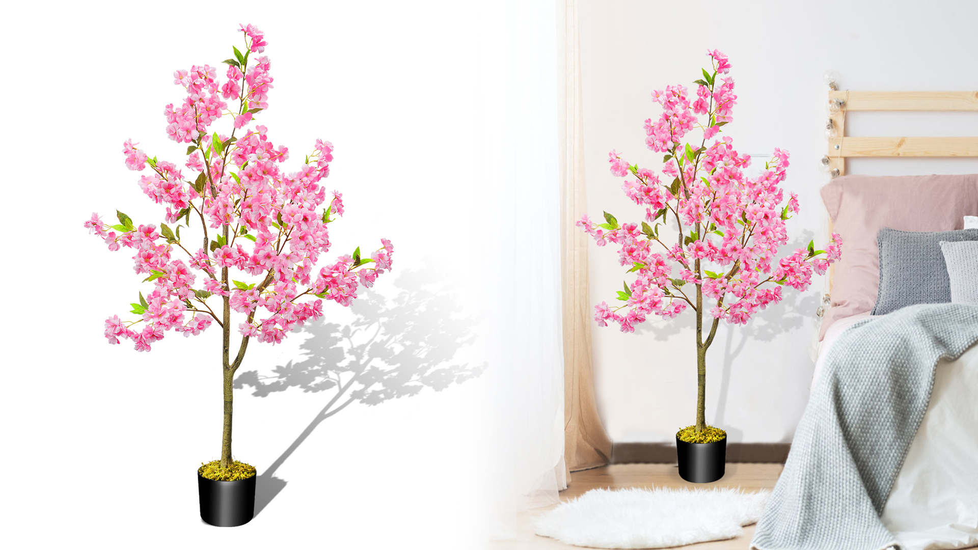 Amazon.com: HUAESIN 4.1ft Artificial Cherry Blossom Tree Faux Tree