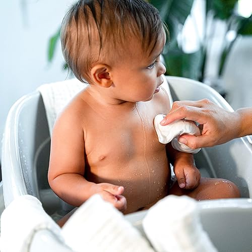 Miniatura 7 de Comfy Cubs Paños de bebé, toallas de muselina de algodón, grandes paños de lavado de 10 x 10 pulgadas