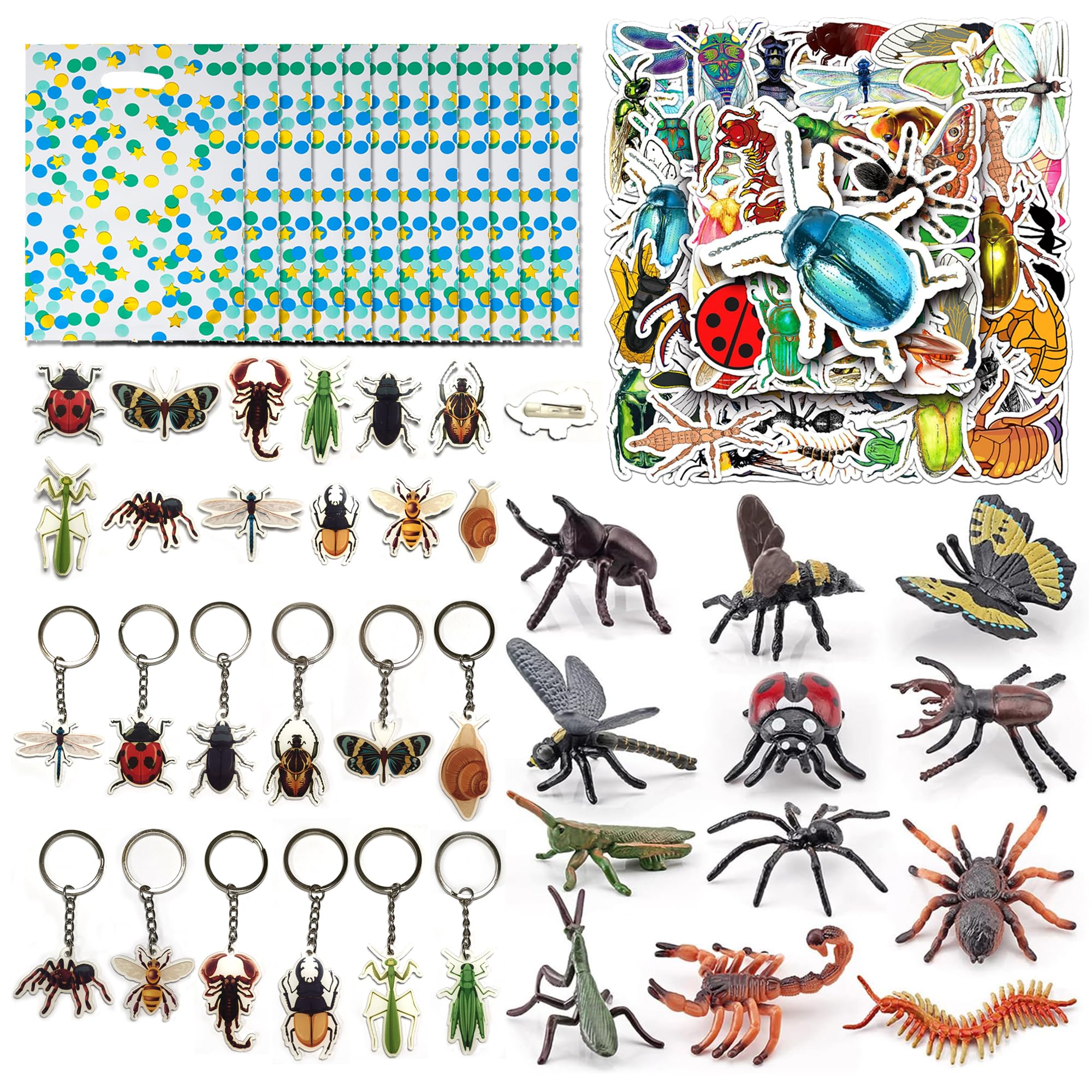 Bug Party Decorations Realistic Insect Toy Figures For Kids