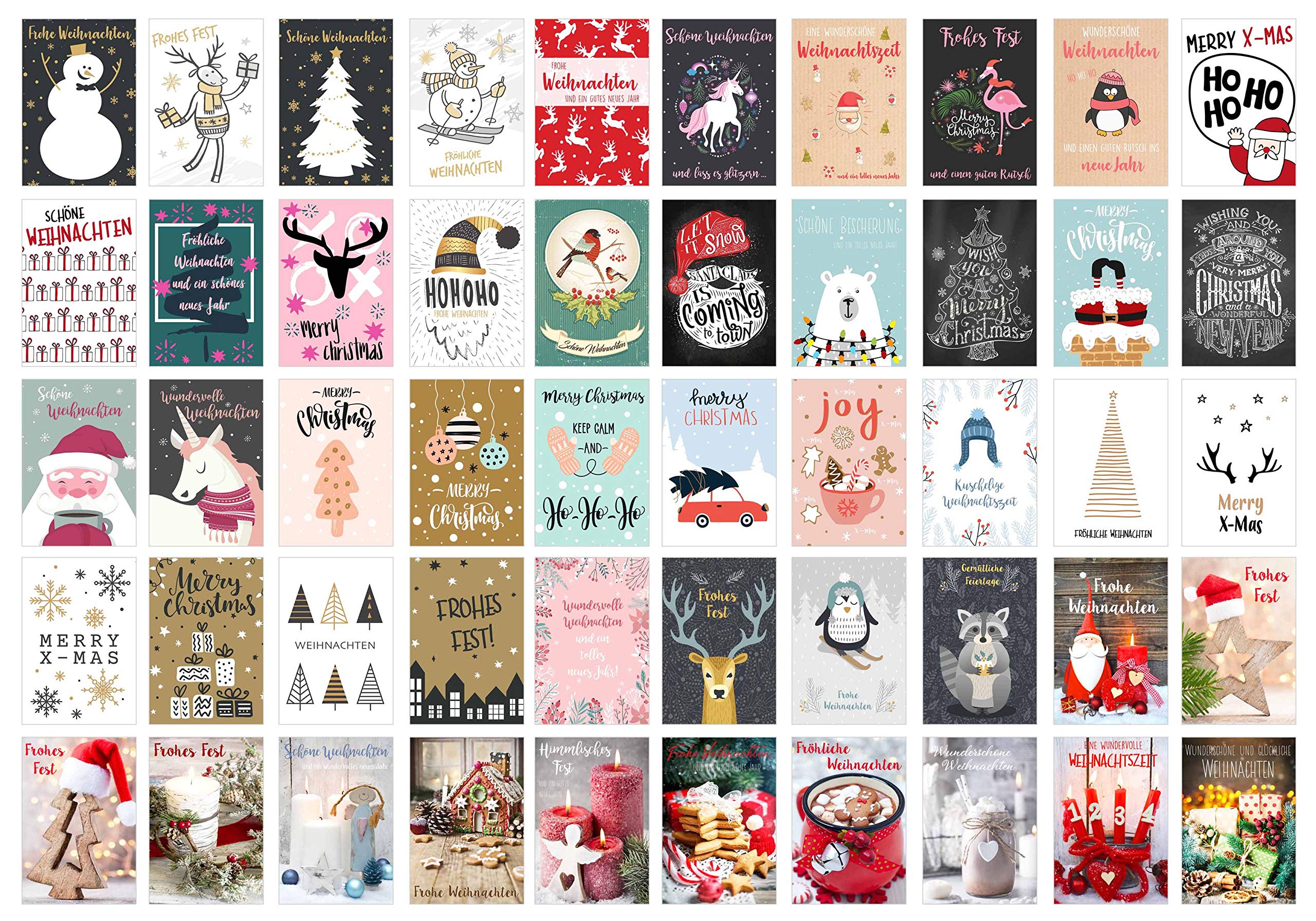 Kerstkaarten Set Met 10 Stuks Aanbieding bij Hoogvliet