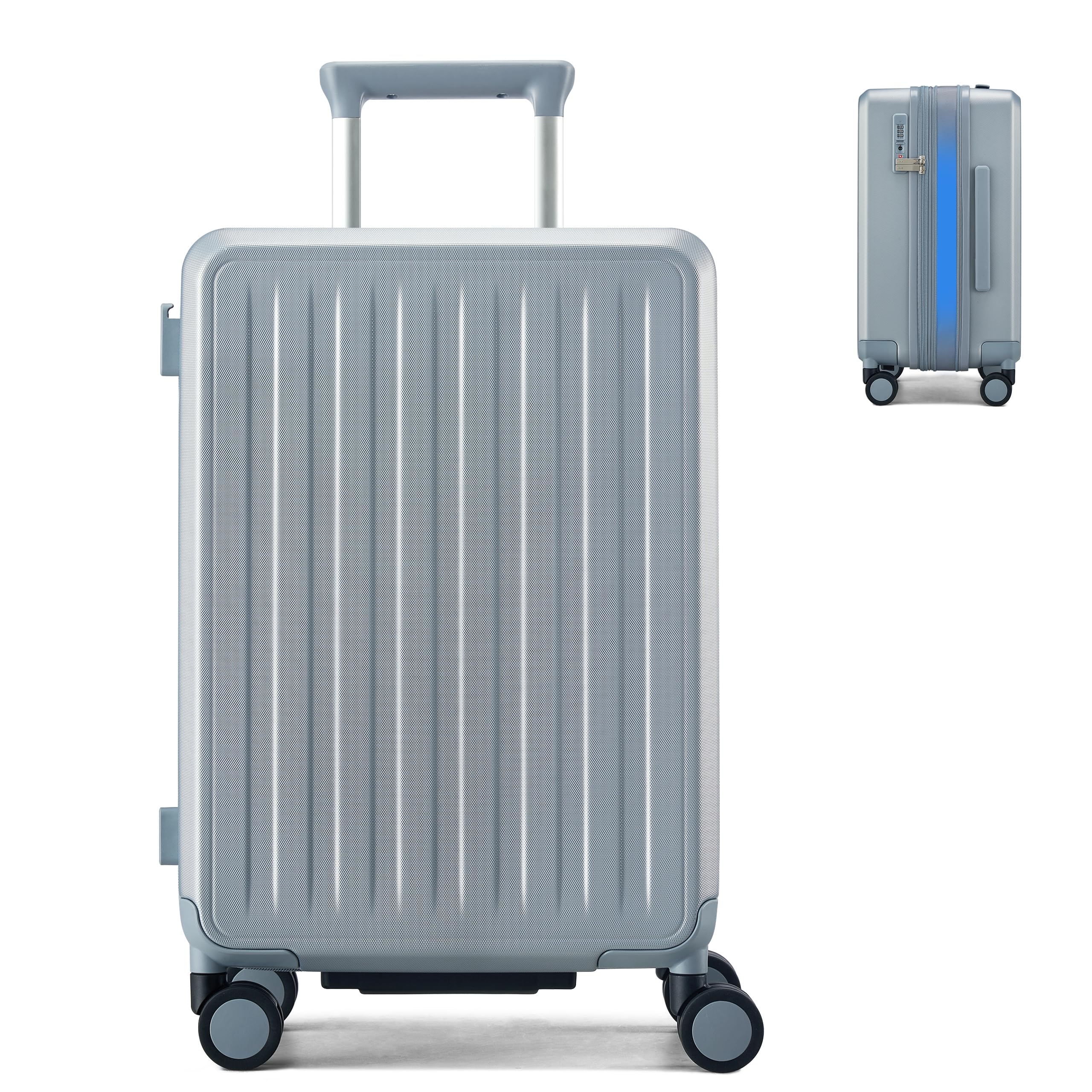 Photo 1 of MILADA 20 Inch Expandable Carry On Luggage, Small Hard Shell Suitcase