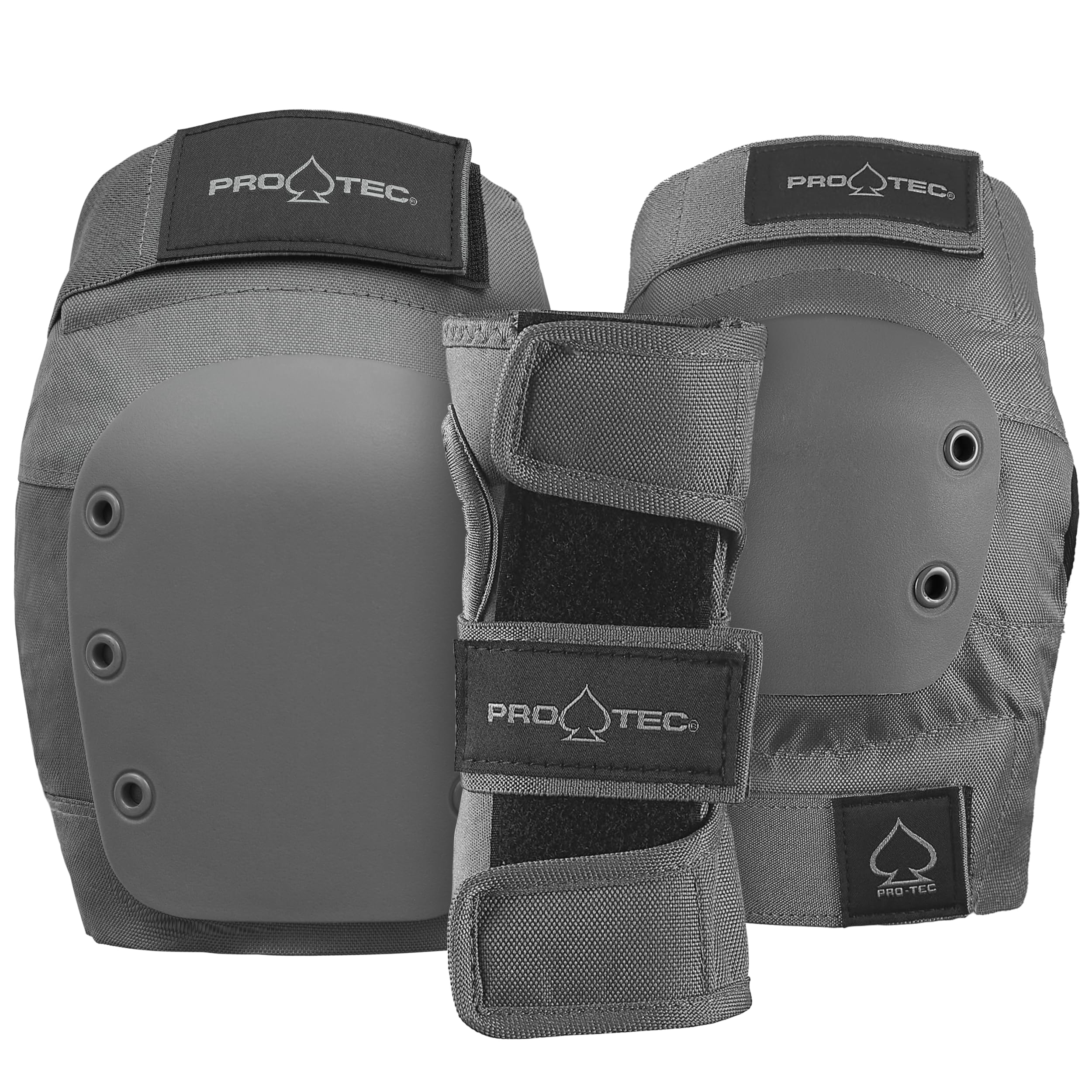 Pro-Tec Street Lot de 3 Coussinets - Équipement de Protection pour Patinage Patinage Patinage à Roulettes Scooter Cyclisme