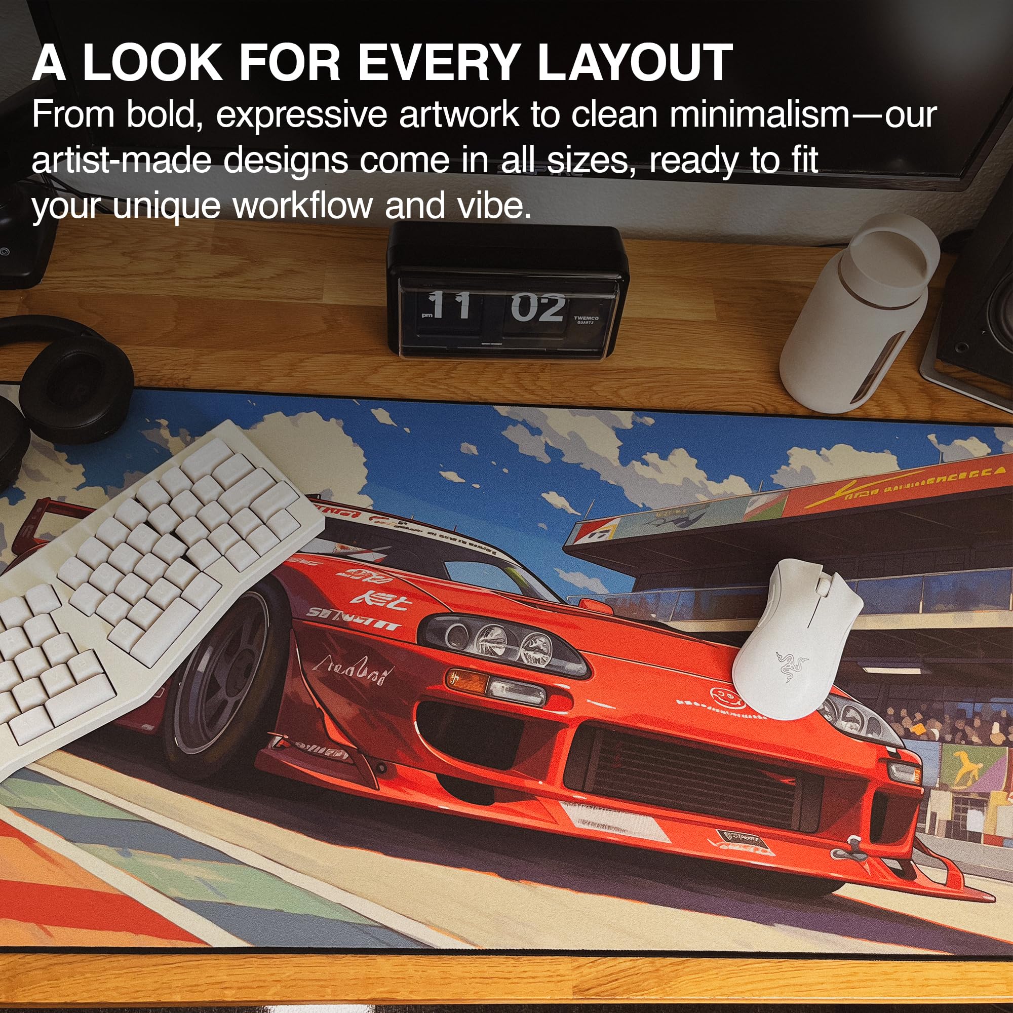 MPCO. Manga Motors Large Gaming Mouse Pad - 36" X 17" DURAGLYDE Tetsus - View #13