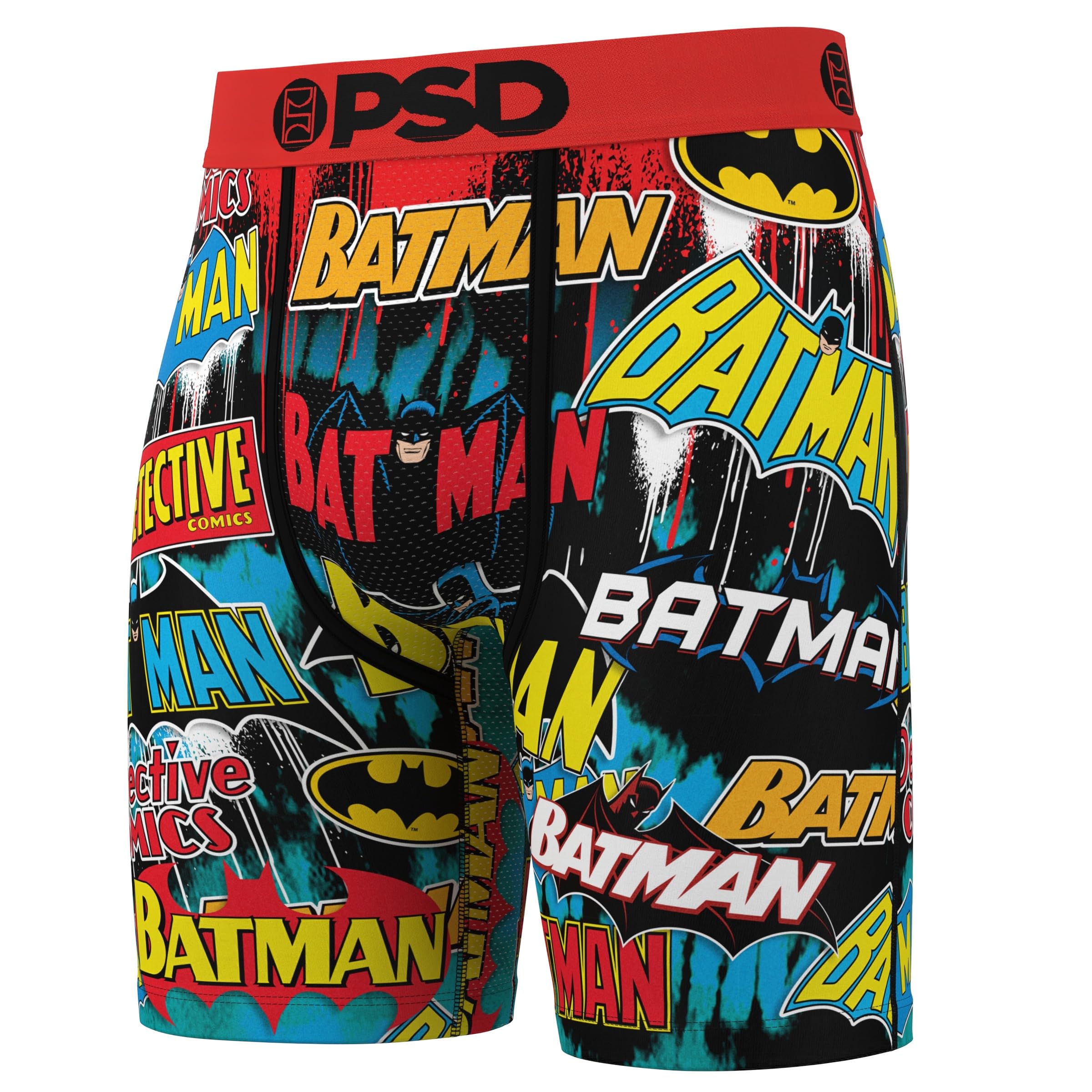 PSD Underwear Mens Boxer Briefs - DC Comics, Standard Length Pack & Singles, Soft & Breathable Boxer Briefs for Men