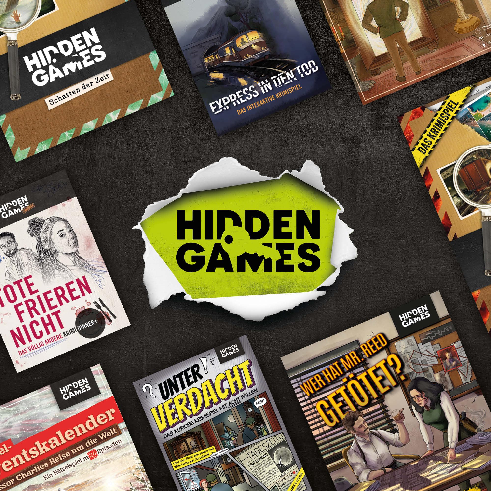 Hidden Games Scena del crimine - Ein perfekter Plan - Tedesco - Gioco realistico di crimine, emozionante gioco di detective, Escape Room