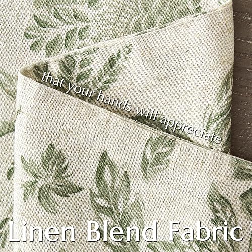 Miniatura 5 de JINCHAN Juego de 4 manteles individuales de lino con diseño floral de otoño, rústico, estilo jacobeo, para exteriores, para cocina, comedor,