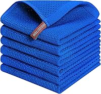 Vista 157 de Kitinjoy - Paños de cocina de 100 % algodón, tela de tejido gofrado, paño de limpieza ultrasuave, absorbente y de secado rápido.