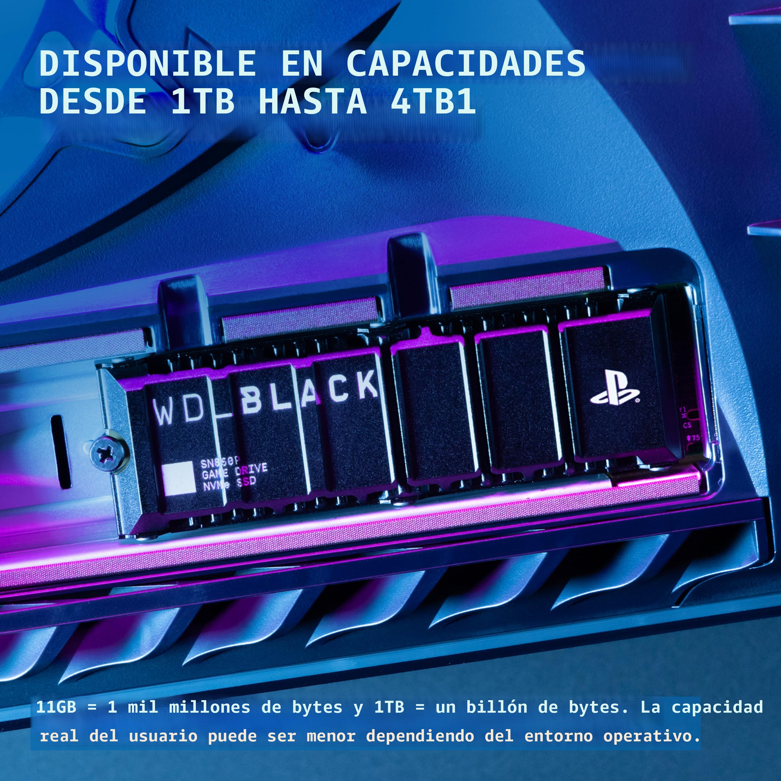 Amazon.com: WD_BLACK 4TB SN850P NVMe M.2 SSD con licencia oficial