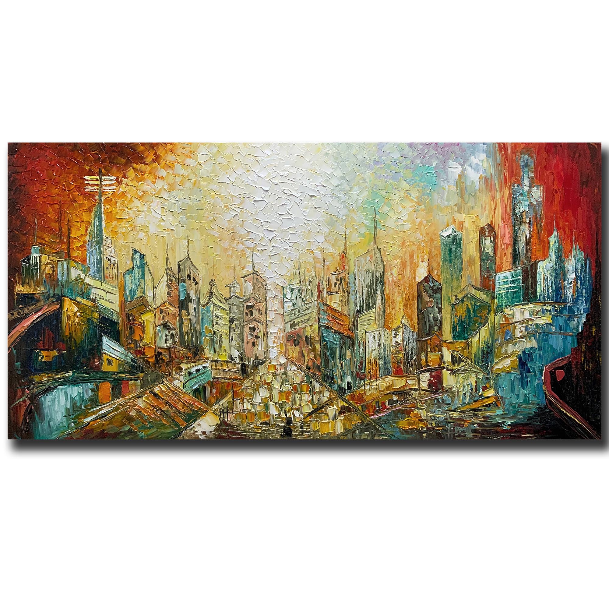 絵、風景画 風景画『月光と海』／印刷物・A4サイズ・額縁等はついており